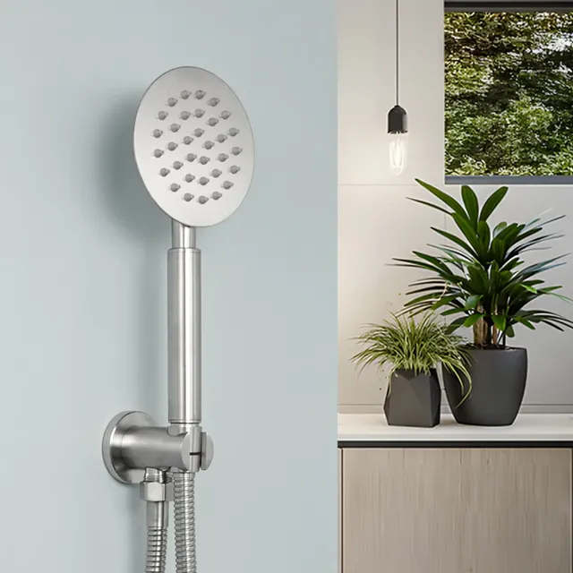 Pommeau douchette main inox 304 acier brossé haute… – vue 3