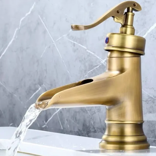 Robinets de lavabo robinet en laiton Antique salle de… – vue 6