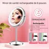 Miroir de maquillage 4.2 par LED grossissante 1X/10X – vue 4