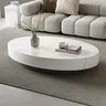 Table basse ovale minimaliste neutre luxe Table basse… – vue 5