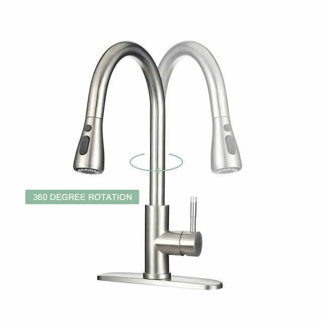 Robinets de cuisine en acier inoxydable 304 – vue 4