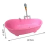 Baignoire poupée électrique plastique rose blanche… – vue 4