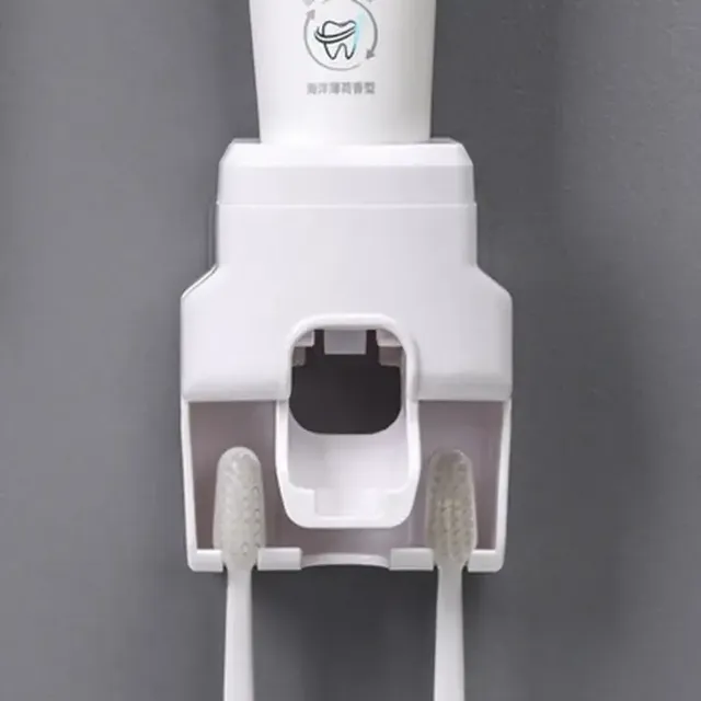 Distributeur automatique dentifrice mural porte brosses… – vue 5
