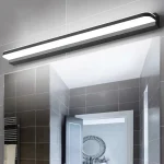 Led miroir applique murale moderne salle de bain suspension 42/62/72/120 cm en acier inoxydable noir blanc Hoom décoration lustre