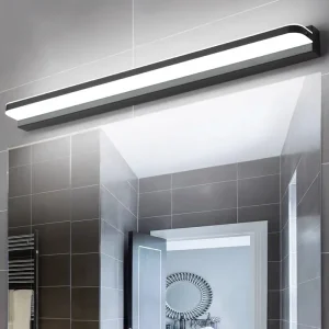 Led miroir applique murale moderne salle de bain suspension 42/62/72/120 cm en acier inoxydable noir blanc Hoom décoration lustre Led miroir applique murale moderne salle de bain suspension 42/62/72/120 cm en acier inoxydable noir blanc Hoom décoration lustre