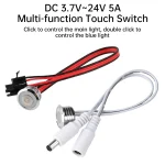 Commutateur intelligent multi-touch DC 3.7-24V 60W/100W, Mode mémoire de gradation, conception intégrée, clic/pression longue/contrôle à Double bascule