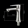 Robinet lavabo monolevier monotrou inoxydable acier 304… – vue 4