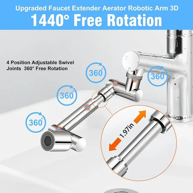 Rétractable Universel 1440 ° Bras robotique pivotant – vue 4