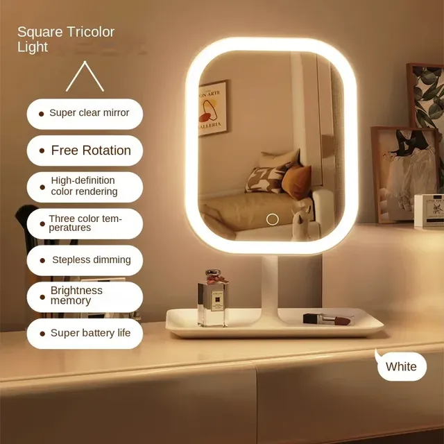 Niche moderne bureau vanité miroir 3 couleurs lumière… – vue 5
