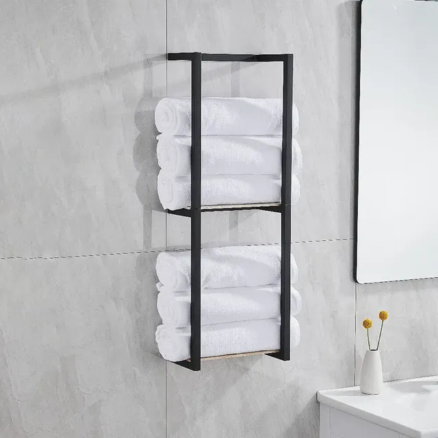 Support rangement mural acier inoxydable double… – vue 4
