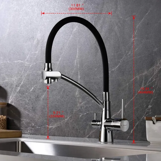 Robinet de cuisine moderne en cuivre – vue 4
