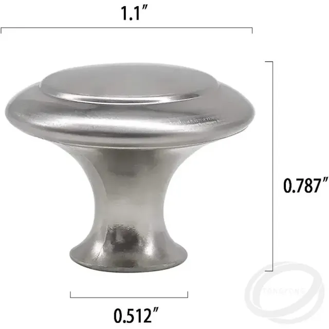 Boutons de tiroir d'armoire en acier inoxydable – vue 3