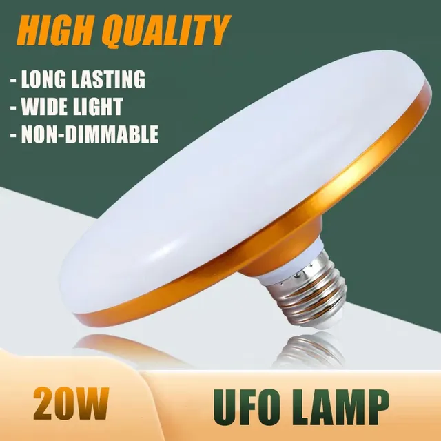 Ampoule LED E27 20W 220V ultraplat disque diffuseur… – vue 3