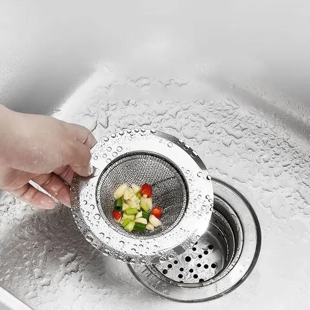 Crépine d'évier de cuisine en acier inoxydable – vue 5