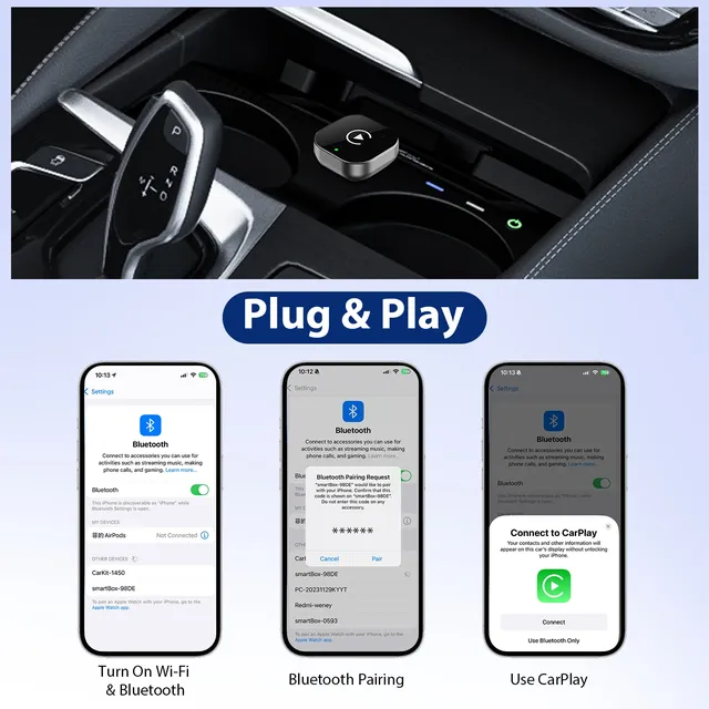 Adaptateur Carplay sans fil 2 en 1 – vue 6
