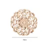 Applique sculptée en bois à motif de fleurs…