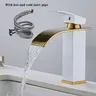 Robinet cascade de luxe noir blanc or avec tuyau chaud… – vue 2