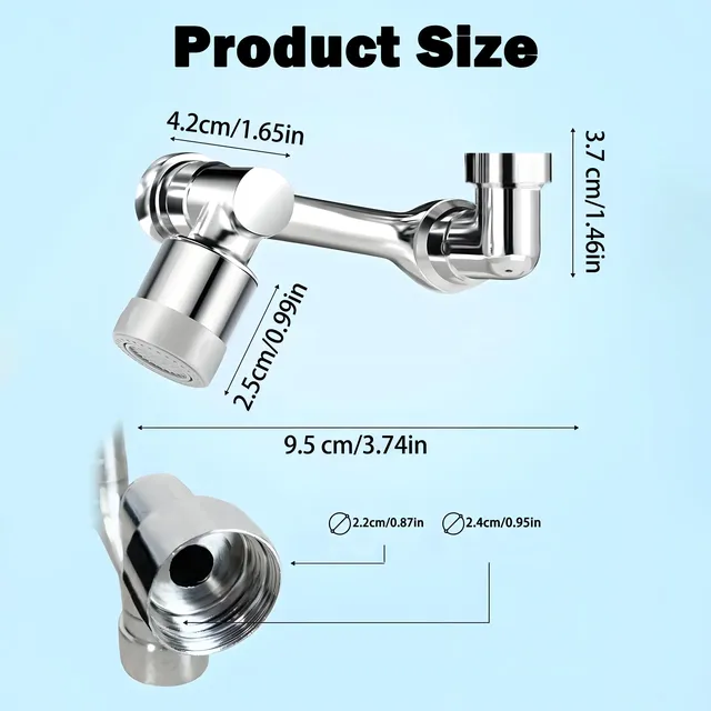 Mousseur aérateur robinet extensible pivotant… – vue 7