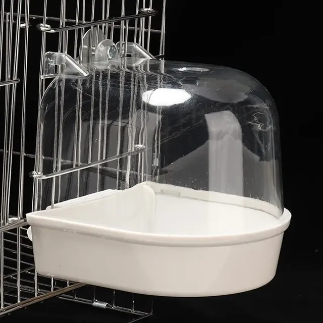 Bain d'oiseaux suspendu clair pour Cage perruche Cage à… – vue 2
