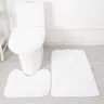 Ensemble de tapis de salle de bain blancs – vue 1