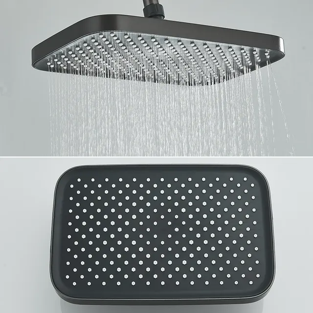 Colonne douche thermostatique murale tête pluie carrée… – vue 2