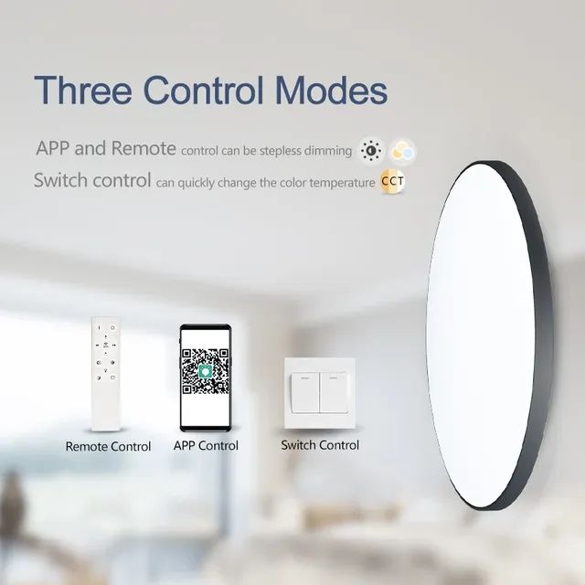 Plafonnier LED intelligent – vue 3