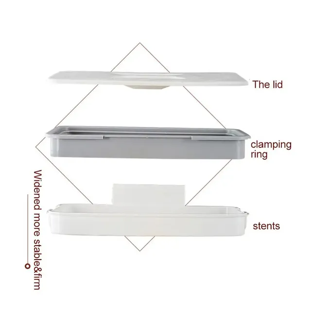 Support sac poubelle suspendu cuisine fixation sans… – vue 3
