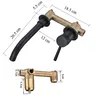 Robinet de lavabo mural noir mat – vue 7