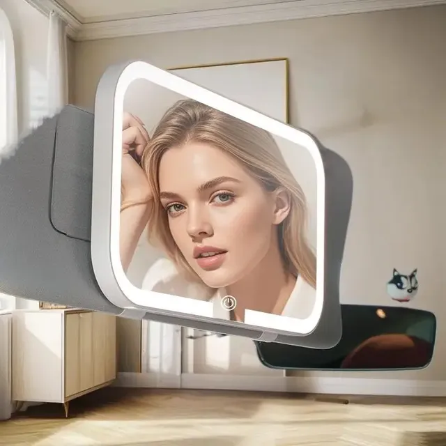 Miroir de maquillage haute définition avec lumières LED… – vue 2