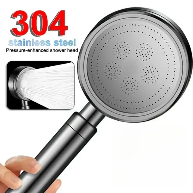 Pommeau de douche à haut débit en acier inoxydable 304… – vue 2