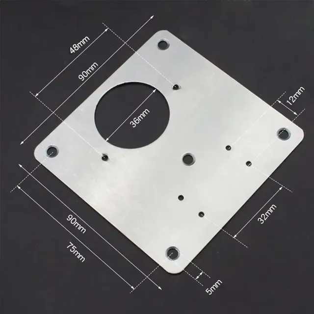 Kit de plaque de réparation de charnière d'armoire – vue 2