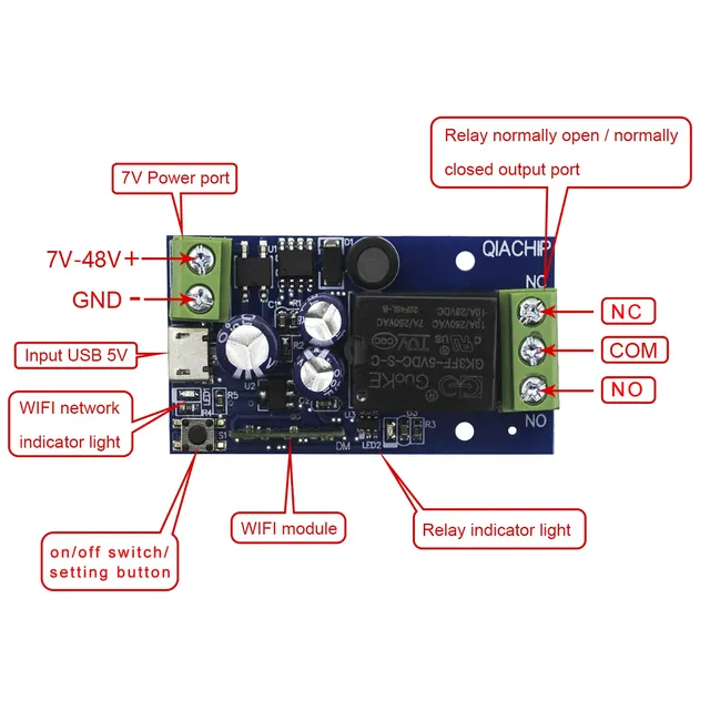 Interrupteur intelligent WiFi QIACHIP RC avec… – vue 3