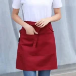 Demi-tablier imperméable unisexe, tablier de cuisine, femme, homme, chef, travail, grill, restaurant, bar, boutique, café, beauté, N64.Tabliers