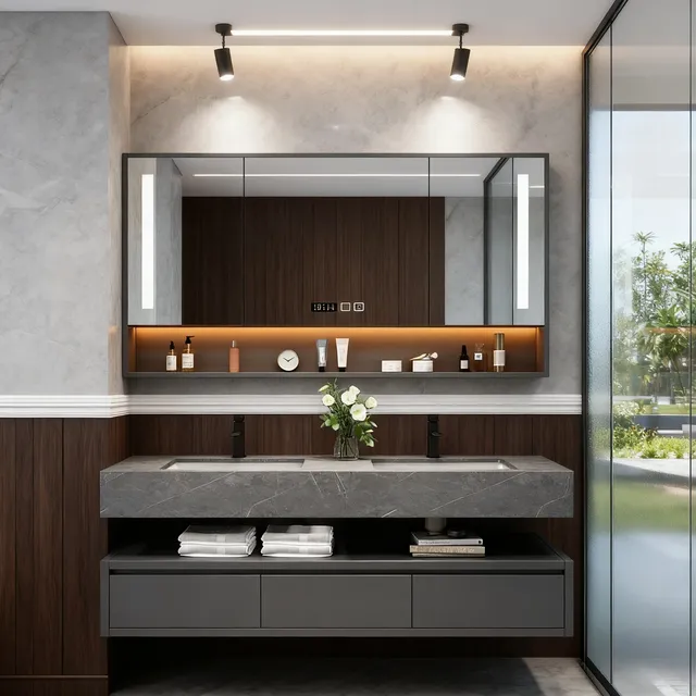 Lavabo en bois Intelligent – vue 3
