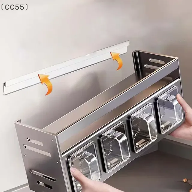 MaveraCC55 Andaime de cuisine en acier inoxydable – vue 3