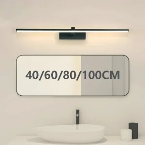 Moderne LED miroir avant lampe salle de bain lampes chambre Dressing lumières cuisine maison 40/60/80/100 cm longue lampe LED éclairage Lustre Moderne LED miroir avant lampe salle de bain lampes chambre Dressing lumières cuisine maison 40/60/80/100 cm longue lampe LED éclairage Lustre