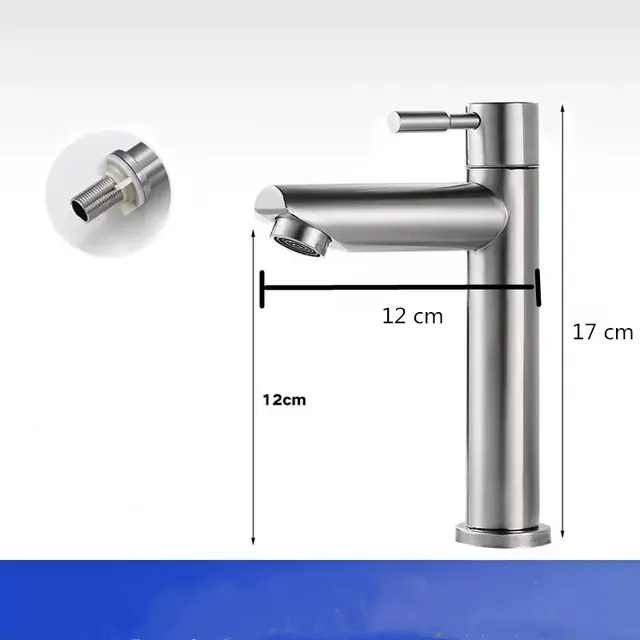 Robinet de lavabo en acier inoxydable 304 – vue 5