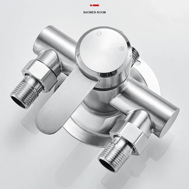 Mitigeur mural monocommande acier inoxydable brossé… – vue 2
