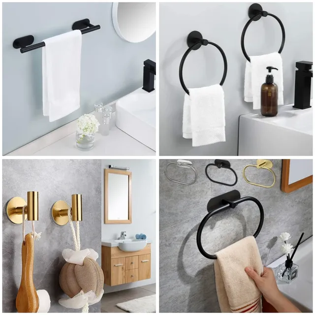 Accessoires de matériel de salle de bain adhésifs… – vue 3