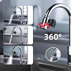 Nouveau 3 Modes d’extension de robinet de cuisine, Extension de Rotation à 360 degrés pressurisée sans éclaboussures, robinet universel Nouveau 3 Modes d’extension de robinet de cuisine, Extension de Rotation à 360 degrés pressurisée sans éclaboussures, robinet universel