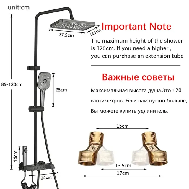 Ensemble de douche numérique Piano – vue 5