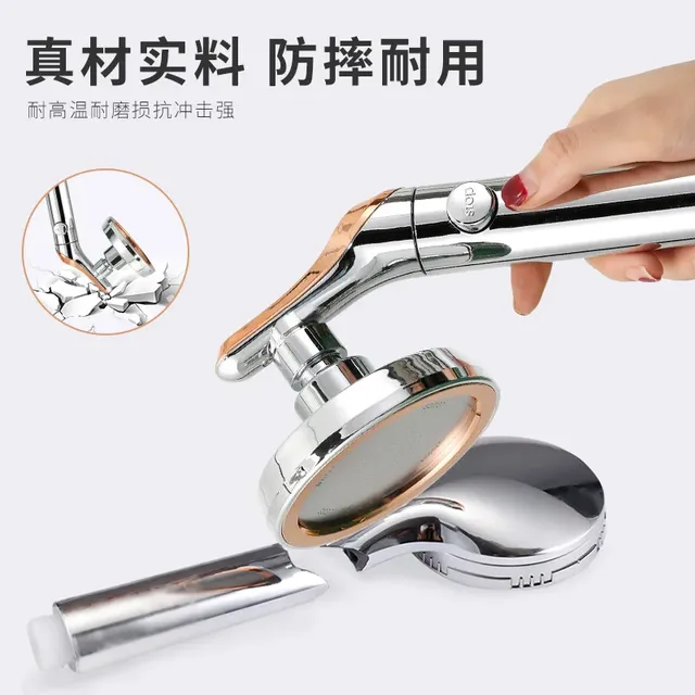 Pommeau douche main tête ronde pluie poignée ergonomique… – vue 5