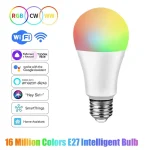 Tuya Bluetooth ampoule intelligente E27 ampoule RGB intelligente lampe à LED ampoules intelligentes 12W 15W 18W lampes intelligentes pour Google Assistant vie intelligente