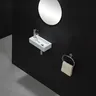 Lavabo mural céramique blanche étroite…