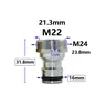 Coupleur de robinet d'eau en laiton argenté M16 M18 M20… – vue 2