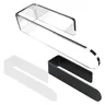 Porte serviettes autoadhésif acrylique transparent noir… – vue 1