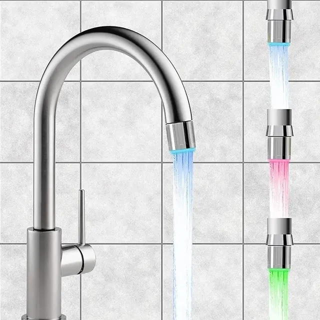 Robinet lumineux LED sensible à la température – vue 3