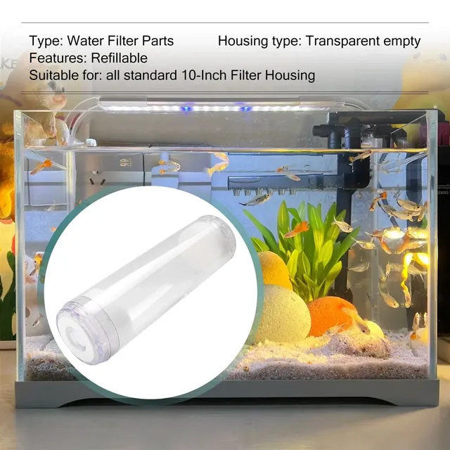 Cartouche filtrante réutilisable transparente plastique… – vue 5