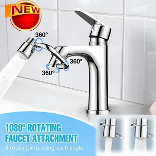 Nouveau 1080 ° Extension de robinet de cuisine pivotante