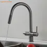 Robinet de cuisine filtré pistolet gris extractible… – vue 1